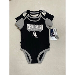 Baby Chicago White Sox Bodysuits 3-Piece Set 12 Months Black Gray